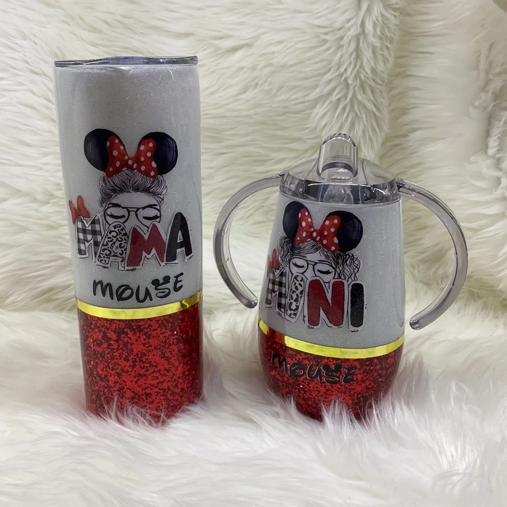 MINNIE MOUSE EARS Custom Glitter Tumbler - Picture 6 of 12